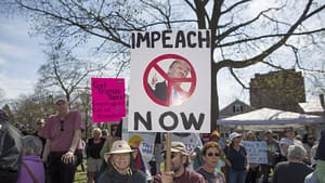 "Impeach Trump Now" protestors.