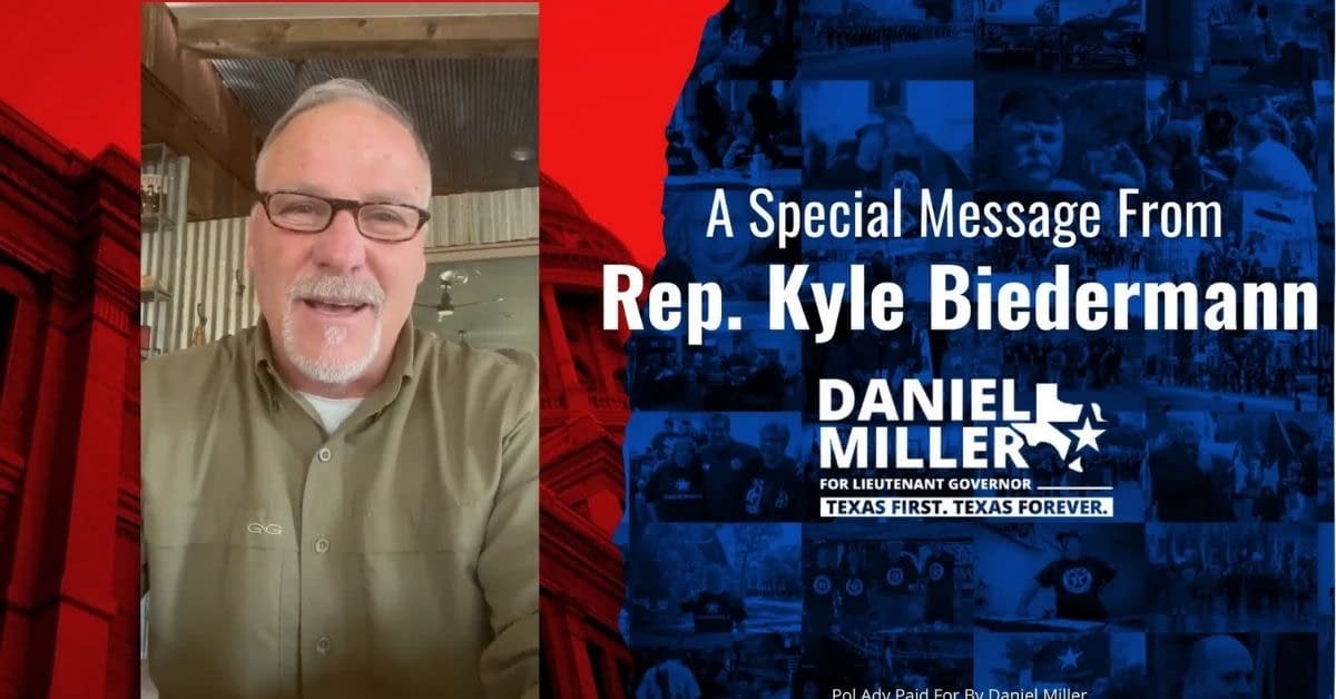 Read more about the article State Representative Kyle Biedermann Sends A Special Year-End Message To TEXIT Supporters